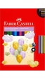 Faber Castell Kuru Boya Kalemi 15 Renk+3 Metalik Renk