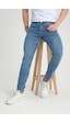Erkek Skinny Fit Orta Mavi Destroy Skinny Fit Pantolon Orta Mavi