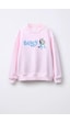 Monila Unisex Çocuk Bluey Baskılı 3 İplik Kumaş Pamuklu Sweatshirt Pembe