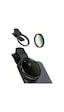 52mm Ultra Clear Cpl Polarize Filtre Klipsli Telefon Lens Yansıma Azaltıcı Siyah