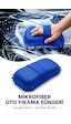 Deconitte Mikrofiber Oto Yıkama Süngeri, Çizmez Araç Temizlik Pedi, Ergonomik El Bantlı Araba Sünger