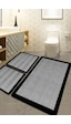 Chilai Home Barley Black 3'lü Set Banyo Halısı Djt Renkli