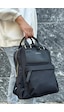 Just Polo Kadın Ayarlanabilir Askılı Su Geçirmez İthal Saten Kumaş Lüks Sırt Çantası Shopper Siyah