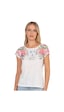 Kadın Floral Desenli Yazı Detaylı Bluz Ekru 25792 Ekru Kadın Floral Desenli Yazı Detaylı Bluz Ekru 25792 Ekru