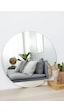 30 Cm Çap Çerçevesiz Yuvarlak Ayna 30 X 30 Gümüş