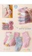 Color Socks 5 Çift Puantiyeli Desenli Kız Çocuk İçi Polarlı Kışlık Çorap Çok Renkli