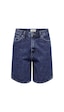 Only Yüksek Bel Midi Denim Şort - Vintage Tarzı - Günlük Kullanım Mavi