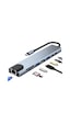 Shaza 8in1 USB Type-C Hub Port Adaptör HDMI USB Ethernet PD Girişli