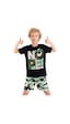Denokids Mushi Nope Erkek Çocuk T-shirt Şort Takım Çok Renkli