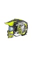 Sway X1-X Seul Matt Warrior Modüler Kask Beyaz - Sarı - Siyah