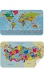 Türkçe Dünya Ve Türkiye Haritası Ülke Bayraklı Çocuk Ve Genç Odası Duvar Sticker-60x105-3882bayrak Renkli