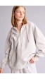 Defacto Oversıze Kapüşonlu Kalın Kumaş Gri Melanj Sweatshirt V4233az26augr256 Gri-gr256