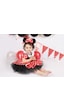 Minnie Mouse Kız Çocuk Doğum Günü Elbisesi & Parti Kostümü Çok Renkli