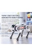 Uzaktan Kumandalı Yapay Zekâ Ses Kontrollü Akrobatik Robot Köpek Oyuncak-1749 Gri - Siyah