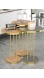 Zigon Sehpa Terra Gold Ceviz Antrasit Trr01