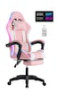 Fashcolle Pink Star Işıklı - Masaj Özellikli Oyuncu Koltuğu Pembe-beyaz