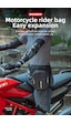 Rockbros 2'si 1 Arada Sert Kabuk Motosiklet Depo Üstü & Bacak Çantası Sarı - Siyah