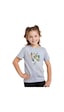 Fyk Kids Kız Çocuk Basic Summer Papağan Baskılı T-shirt Gri