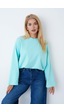 Herkesemoda Kadın Tesettüre Uygun Geniş Kollu Body Turkuaz Herkesemoda Kadın Tesettüre Uygun Geniş Kollu Body Turkuaz