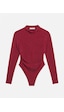 Kadın W6-35 Snap Body Suit Parlak Taşlı Tasarım Body Bordo Kadın W6-35 Snap Body Suit Parlak Taşlı Tasarım Body Bordo