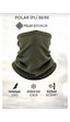 Qulothes Termal Polar Soğuk Geçirmez Bere & Boyunluk Unisex Pamuklu Kışlık Ayarlanabilir İpli Bere Haki