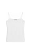 Vadon 1007 Kadın Pamuklu Slim Fit İnce Askılı Yumuşak Dokulu Basic Atlet Body Beyaz