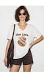 Kadın V Yaka For Love Nakış Ve Boncuk İşlemeli Oversize T-shirt 2240 60286329 - Beyaz Kadın V Yaka For Love Nakış Ve Boncuk İşlemeli Oversize T-shirt 2240 60286329 - Beyaz