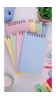 Dream Notes 9x15cm 8'li Kareli Not Defteri Seti - Renkli Kutu Sarı - Yeşil - Mavi - Pembe