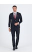 İmza Siyah Mono Yaka Yarım Astar 6 Drop Slim Fit Beli Lastikli Takım Elbise 1001250121 Siyah