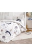 Özdilek Ranforce Bebek Nevresim Takımı Cute Space Krem