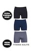 Abani Classic Berrak 4434 Erkek Micro Modal Mikro Boxer Yüksek Kalite 3'lü Paket Çok Renkli