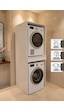 Altay Çamaşır Makinesı Ve Kurutma Makinesi Dolabı Çekmeceli Banyo Dolabı Beyaz Beyaz
