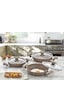 Oms 3004.02 Kahve Sahan Set 18-20-22CM