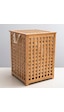 Chakra Bambu Çamaşır Sepeti 62 x 45 CM Natural Ahşap