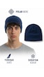 Qulothes Qu-tex Extra Kalın Termal Polar Soğuk Geçirmez Bere Unisex Pamuklu Kışlık Şapkaa Lacivert