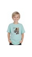 Fyk Kids Erkek Çocuk Yuvarlak Yaka Skate Out Baskılı T-shirt Mint Yeşil