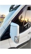 Ford Transit 2014-2021 Beyaz Boyalı Batman Yarasa Ayna Kapağı