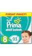 Prima Bebek Bezi Aktif Bebek 8 Beden 17+ KG 3 x 31 93 Adet 3'lü