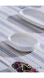 Acar Rumi Oval Kayık Tabak - 13 Cm Beyaz Acar Rumi Oval Kayık Tabak - 13 Cm Beyaz