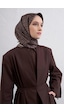 Armine Sura İpek Eşarp -2025/2026 -9440 Kahver, Krem
