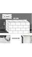 6 Adet 60x30cm Beyaz Tuğla Desen Yapışkanlı Karavan Prefabrik Banyo Wc Duvar Paneli Shiny-19