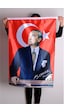 Atatürk Baskılı Türk Bayrağı Raşel Kumaş Dijital Baskı 70x105 cm
