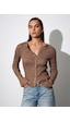 Dilvin 50926 Düğmeli Gipeli Top-vizon Vizon