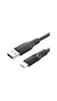 Veggieg V-U321 USB 3.0 To Type-C 60 W Şarj Kablosu Siyah 50 CM Veggieg V-U321 USB 3.0 To Type-C 60 W Şarj Kablosu Siyah 50 CM