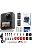 Kandao Qoocam 3 Aksiyon Kamerası 5.7 K + 2 Batarya + 128 Gb Sd Kart + 1 Kamera Çubuğu + 1 Motor Aksesuar Paketi Full Set Siyah Kandao Qoocam 3 Aksiyon Kamerası 5.7 K + 2 Batarya + 128 Gb Sd Kart + 1 Kamera Çubuğu + 1 Motor Aksesuar Paketi Full Set Siyah