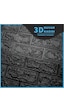 Nw06 Parlak Siyah Kendinden Yapışkanlı 3D Dekoratif Duvar Paneli (469443363)