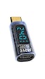 Polham 8k Hdmi, 40gpbs Ve 240w Süper Hızlı Dişi Type C To Erkek Type C Şarj, Data Ve Hdmi Çevirici Adaptör