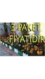 24 Adet Dekoratif Geçirmeli Renkli Bahçe Çiti 3 Paket Beyaz