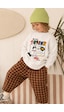 Monila Erkek Çocuk 3 İplik Kumaş Baskılı Pamuklu Sweatshirt Ekru