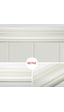 Beyaz 8Cm X 235Cm 4 Adet Yapışkanlı Çıta Çerçeve Esnek Süpürgelik (546803639)